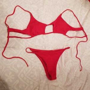 ❤Red Ribbed Bikini Set From Zaful❤